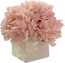 Load image into Gallery viewer, Artificial Flowers with Small Ceramic Vase Silk Roses - EK CHIC HOME