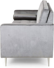 Load image into Gallery viewer, Modern Glam Tufted Velvet 3 Seater Sofa, Smoke - EK CHIC HOME