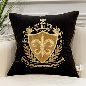 Embroidery Velvet Luxury European Pillow Case - EK CHIC HOME