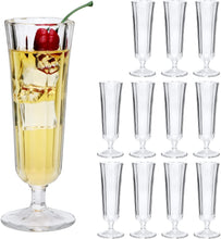 Load image into Gallery viewer, 4 OZ Champagne Flutes, Clear Goblet Glass Set 12 Pack - EK CHIC HOME