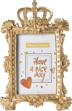 Load image into Gallery viewer, Pearl Crystal Jeweled Metal Photo Frame Retro Vintage Rectangle Picture Frame - EK CHIC HOME