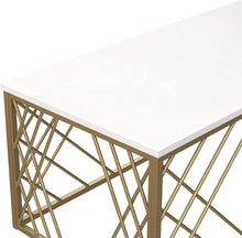 Load image into Gallery viewer, Golden Chic Coffee Table, White/Gold - EK CHIC HOME