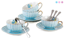 Load image into Gallery viewer, CHIC Porcelain Tea Cup and Saucer Coffee Cup Set with Saucer and Spoon - EK CHIC HOME