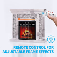 Load image into Gallery viewer, Mirrored Electronic Fireplace with Remote Controller - EK CHIC HOME