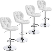 Load image into Gallery viewer, 4pcs Barstools Adjustable PU Leather 360°Swivel Count Bar Chair - EK CHIC HOME