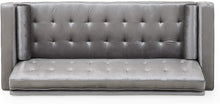 Load image into Gallery viewer, Modern Glam Tufted Velvet 3 Seater Sofa, Smoke - EK CHIC HOME