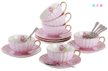 Load image into Gallery viewer, CHIC Porcelain Tea Cup and Saucer Coffee Cup Set with Saucer and Spoon - EK CHIC HOME