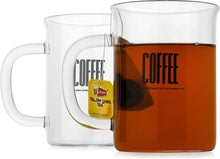 Load image into Gallery viewer, Glass Coffee Mugs Set of 4,Large Wide Mouth - EK CHIC HOME
