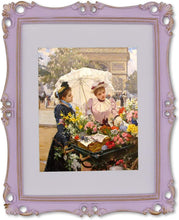 Load image into Gallery viewer, 8x10 Picture Frame Antique  Photo Frames 10 x 8 in Pink with Gold Trim - EK CHIC HOME