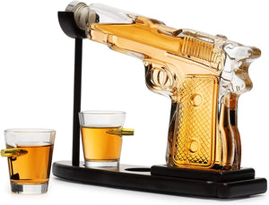 Pistol Whiskey & Wine Decanter Law Enforcement Gifts - EK CHIC HOME