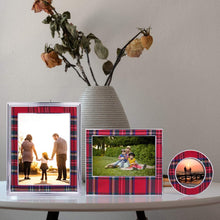 Load image into Gallery viewer, 3- Plaid Metal High Definition Display Pictures for Tabletop - EK CHIC HOME