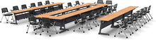 Load image into Gallery viewer, 28 Person Tables Seminar/Classroom Industrial (Seating Included). - EK CHIC HOME
