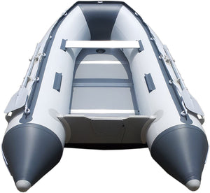 8-Feet 10-Inch Dana Inflatable Sport Tender Dinghy Boat - USCG Rated (White/Gray) - EK CHIC HOME
