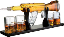 Load image into Gallery viewer, Gun Large Decanter Set Bullet Glasses - Limited Edition - EK CHIC HOME
