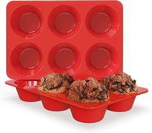 Load image into Gallery viewer, Silicone Muffin Pans Nonstick 12 Cup, 2.5 inch  - Set of 2 - EK CHIC HOME