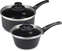 Load image into Gallery viewer, Ceramic Nonstick, 1QT and 2QT Saucepan Pot Set with Lids - EK CHIC HOME