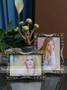Vintage Picture Frames 8x10 Fancy Metal Photo Frames of High Definition - EK CHIC HOME
