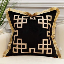 Load image into Gallery viewer, Luxury Decorative Pillow Case with Tassels 20X20 - EK CHIC HOME