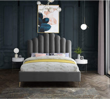 Load image into Gallery viewer, Contemporary Velvet Upholstered Bed with Deep Channel Tufting - EK CHIC HOME