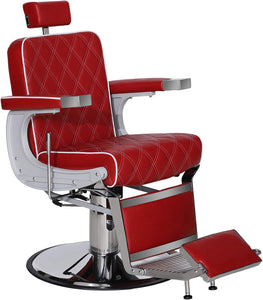 Heavy Duty Metal Vintage Barber Chair All Purpose Recline - EK CHIC HOME