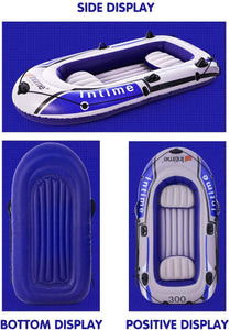 4 Person Inflatable Boat Canoe - 9FT Raft Inflatable Kayak - EK CHIC HOME