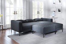 Load image into Gallery viewer, Convertible L Shape Upholstered Sectional Sofa with Ottoman/Chaise  (Grey) - EK CHIC HOME