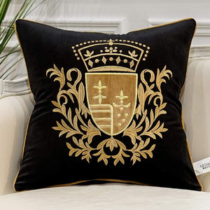 Embroidery Velvet Luxury European Pillow Case - EK CHIC HOME