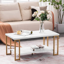 Load image into Gallery viewer, Marble Coffee Table, Modern Gold Coffee Table - EK CHIC HOME