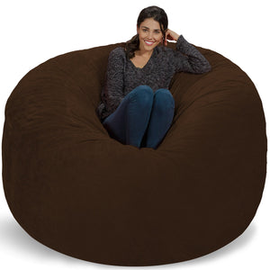 Chill Sack Bean Bag Chair: Giant 6' Memory Foam Furniture Bean Bag - EK CHIC HOME