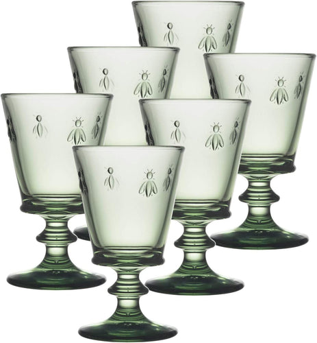 Fine French Glassware Embossed with the iconic Napoleon Bee Design - EK CHIC HOME