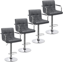 Load image into Gallery viewer, 4pcs Adjustable CounterLeather Modern Design Swivel - EK CHIC HOME