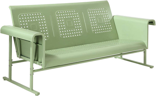 Veranda Retro Outdoor Metal Sofa Glider - EK CHIC HOME