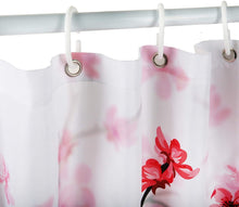 Load image into Gallery viewer, Cherry Blossom Shower Curtain Pink Floral with 12 Hooks - EK CHIC HOME
