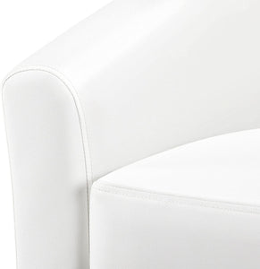 2 x Leather Club Chair Accent Arm Chair - EK CHIC HOME