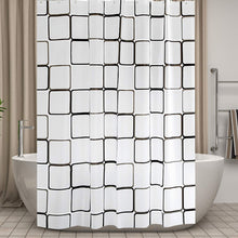 Load image into Gallery viewer, MOLECOLE Shower Curtain for Bathroom 72 x 72 inch Water Resistant Translucent with 12 Hooks - EK CHIC HOME