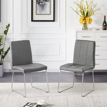 Load image into Gallery viewer, Living Room Chairs Set of 2 - Faux Leather Accent Chairs - EK CHIC HOME