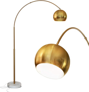 Over The Couch Arc Floor Lamp with Globe Shade - EK CHIC HOME