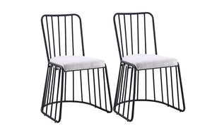 Dining Chairs Set of 2, Fabric Side Chair for Living Room 2 Pieces - EK CHIC HOME