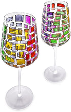 Load image into Gallery viewer, Renaissance Stained Glass Windows, Artisanal Hand Painted Glassware - EK CHIC HOME