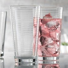 Load image into Gallery viewer, 17 Ounces Cooler Glasses, Set of 4 Ribbed Highball Glasses - EK CHIC HOME