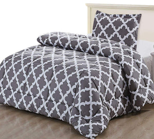 Luxurious Brushed Microfiber - Goose Down Alternative Comforter SET - EK CHIC HOME