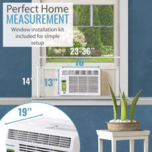 Load image into Gallery viewer, 8,000 BTU Window Mounted Air Conditioner-LCD Remote Control - EK CHIC HOME