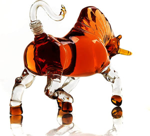 Charging Bull Liquor Decanter Made For Bourbon - EK CHIC HOME