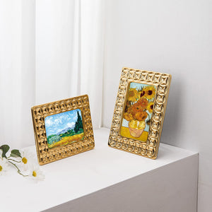 Gold Picture Frame Set,  2 Pack 4x6, 5x7 Photo Frames - EK CHIC HOME