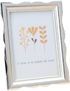 Picture Frame Floral Design Metal  with HD GlassButterfly) - EK CHIC HOME