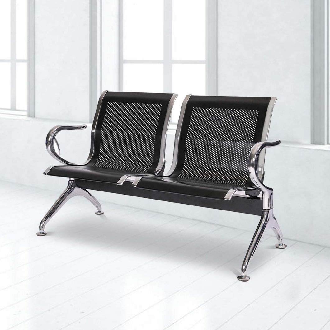 Waiting Room Chair with Arms 3-Seat Reception Bench for Business - EK CHIC HOME