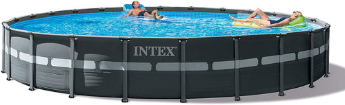 Ultra XTR Set Above Ground Pool, 24ft X 52in, Gray - EK CHIC HOME