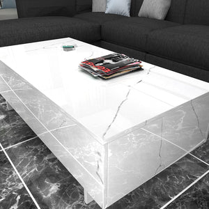 Living Room Rectangle High Gloss Coffee Table - EK CHIC HOME