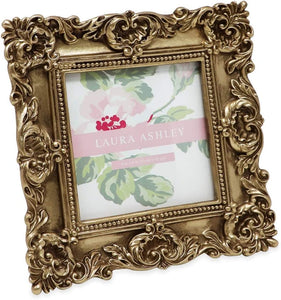 4x4 Gold Ornate Textured Hand-Crafted Resin Picture Frame - EK CHIC HOME