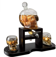 Load image into Gallery viewer, Skull Skeleton Wine &amp; Whiskey Decanter Set 750 mL With 2 Skull 3oz - EK CHIC HOME